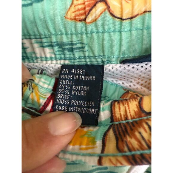 POLO by Ralph Lauren Elephant Print Swim Trunks  sz L - Picture 7 of 7